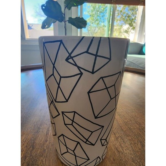 2014 Starbucks Green Dot Collection Black Geometric Ice Cubes Mug Cup 16oz - Picture 2 of 5